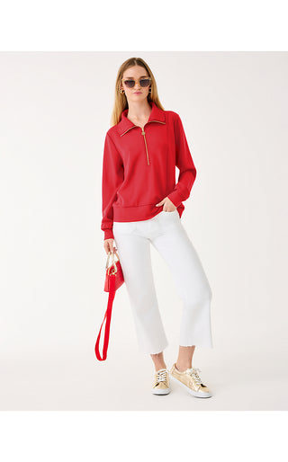 UPF 50+ Eleni Pullover - Cranberry Red