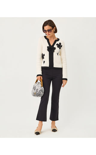 Esmeralda Sweater - Coconut Fancy Fleur Applique