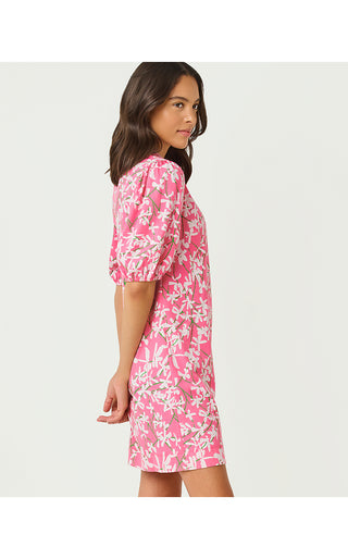 Carey Dress - Confetti Pink Liza Overprint