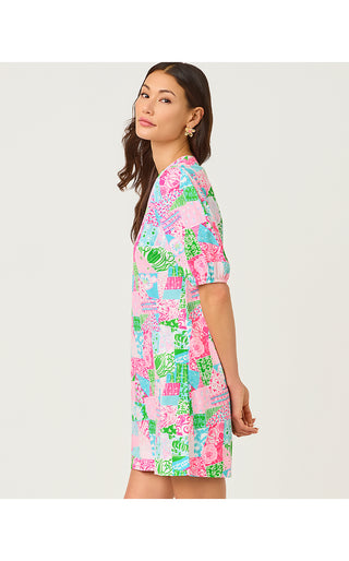 Carey Dress - Multi Crazy Quilt
