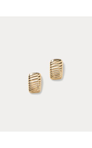 Viney Liney Earrings - Gold Metallic