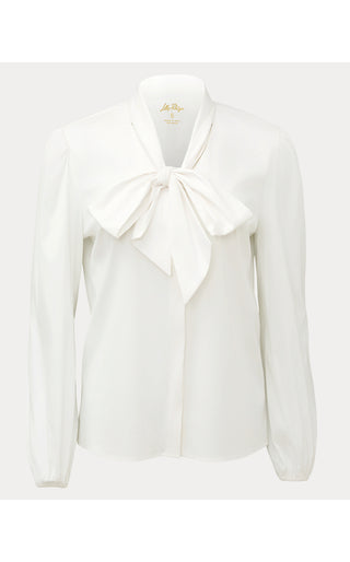 The Lilly Shirt Blouse - Resort White