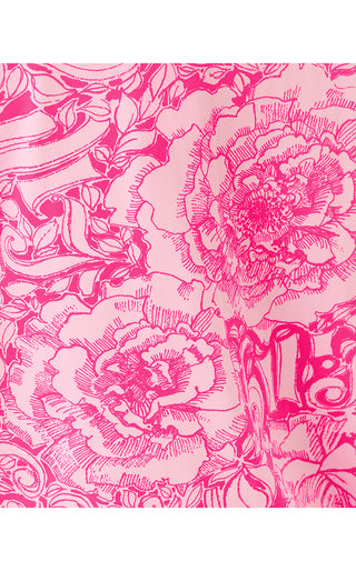 Crispin Pajama Button-Up Top - Pink Aster A Rose By Any Other Name