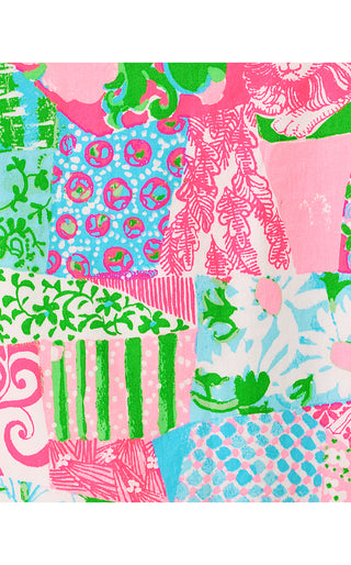 Ettie Stretch Shift Dress - Multi Crazy Quilt