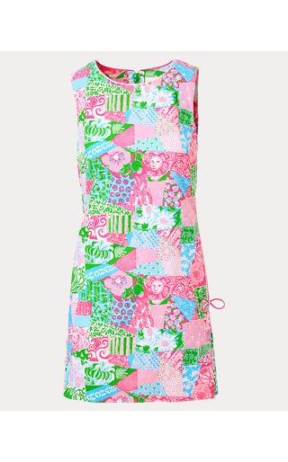 Ettie Stretch Shift Dress - Multi Crazy Quilt