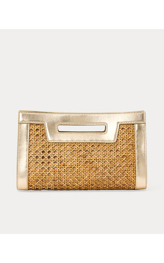 Liza Cane Clutch - Natural
