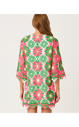 Jouri Lace Dress - Cherry Blossom Pink Sunshine Tile Lace