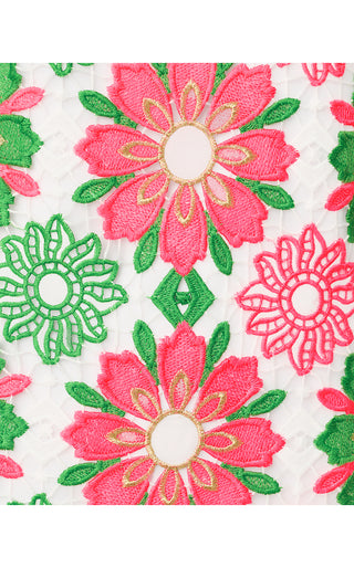 Jouri Lace Dress - Cherry Blossom Pink Sunshine Tile Lace