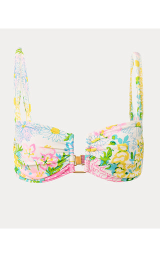 Inej Bandeau Swim Top - Multi Lilly Garden
