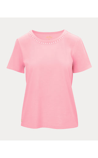 Clairmont Pearl Knit Top - Conch Shell Pink