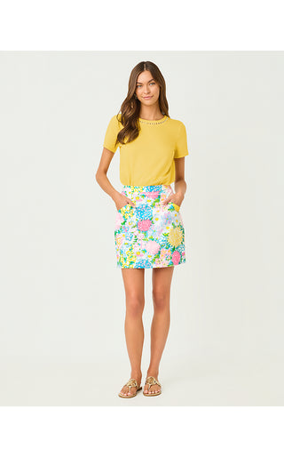 Clairmont Pearl Knit Top - Estelle Yellow