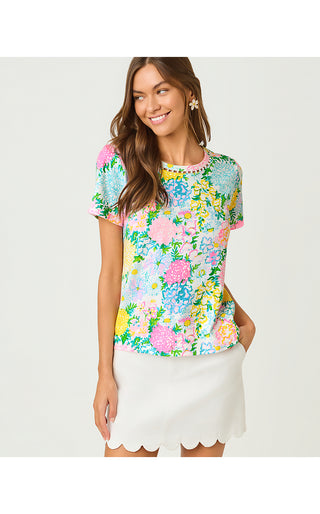 Clairmont Pearl Knit Top - Multi Lilly Garden