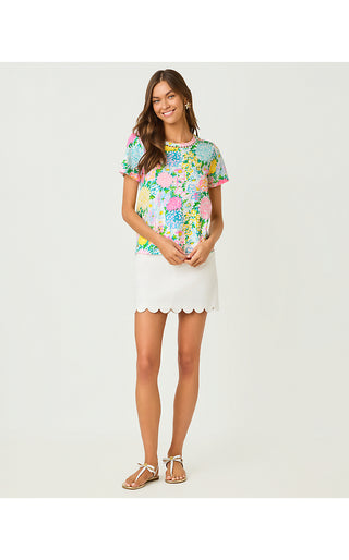 Clairmont Pearl Knit Top - Multi Lilly Garden