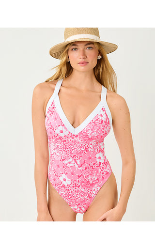 Nioma One Piece Swimsuit - Conch Shell Pink Burst Of Joy