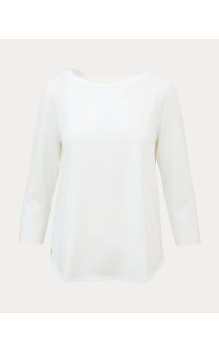 Key West 3/4 Sleeve Top - Resort White