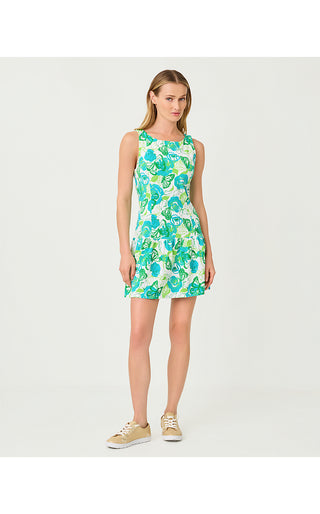 UPF 50+ Luxletic Nadeera Active Dress - Resort White Monarch Rose