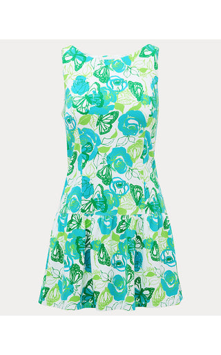 UPF 50+ Luxletic Nadeera Active Dress - Resort White Monarch Rose