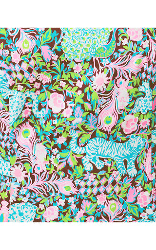The Scallop Lilly Shift Dress - Multi Royal Zoo