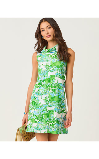 Payson Dress - Capri Blue Galloping Gals