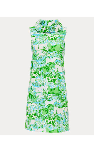 Payson Dress - Capri Blue Galloping Gals