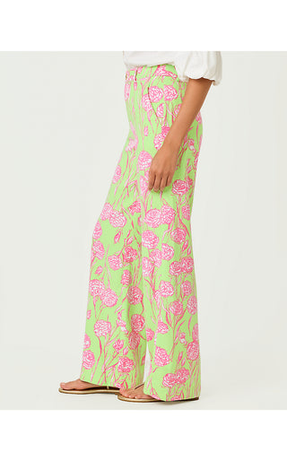 Katerini Palazzo Pant - Pistachio Macaron Alina