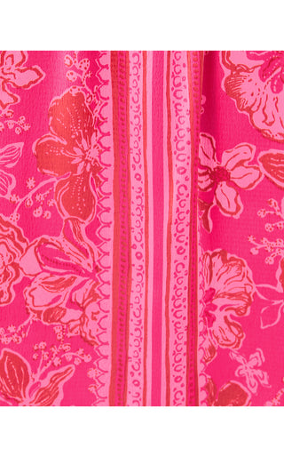 Elizabethany Off The Shoulder Top - Sun Shell Pink Big Party Engineered