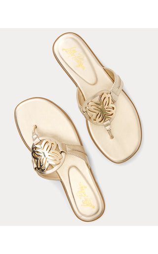 The Lilly Sandal - Gold Metallic