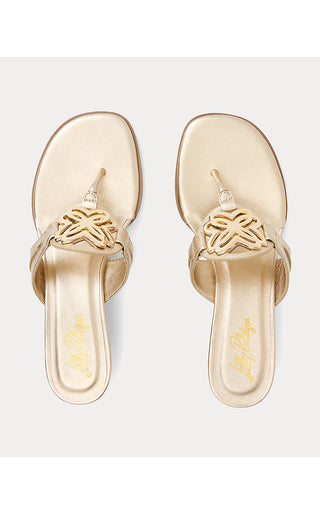 The Lilly Wedge - Gold Metallic