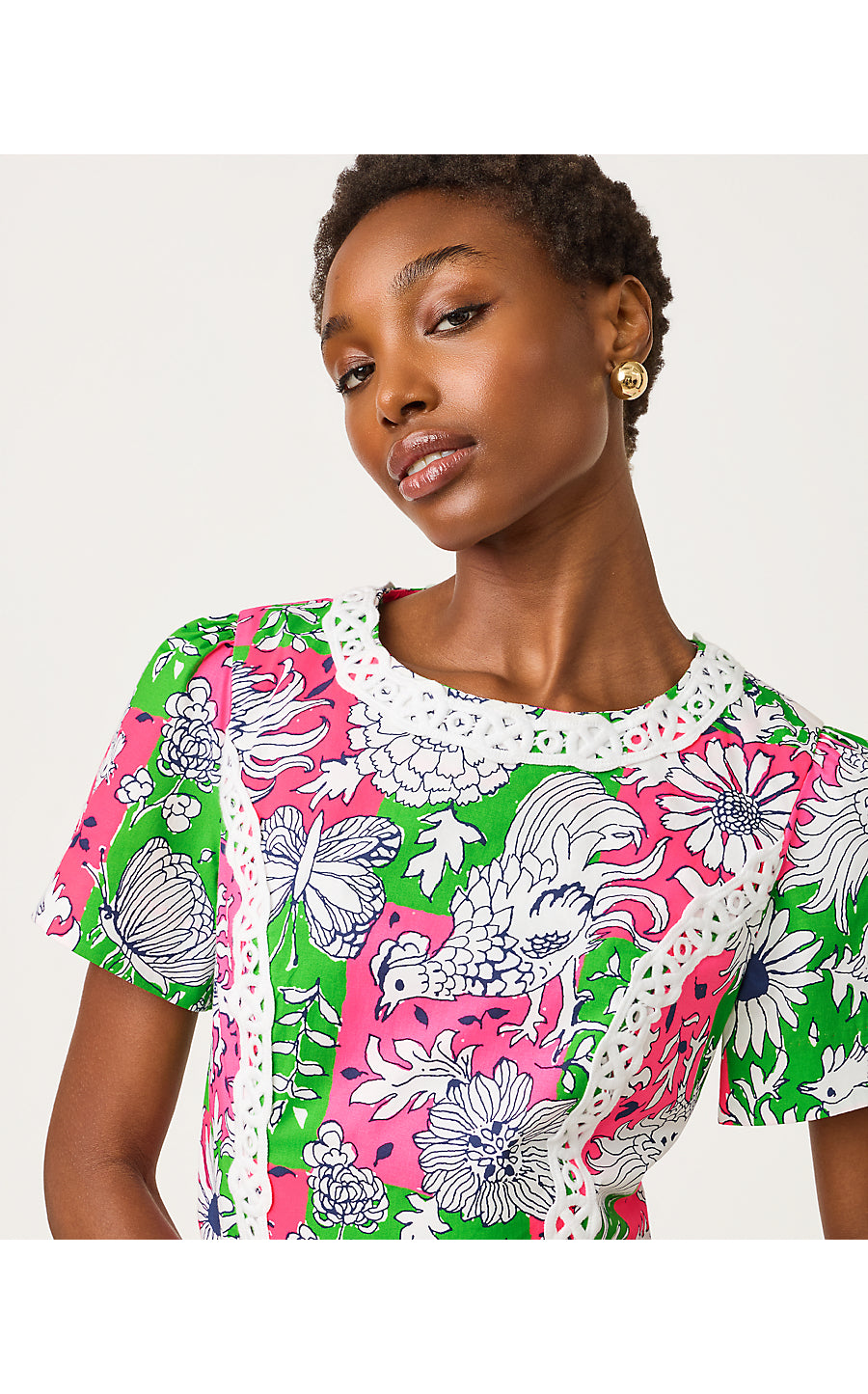 Salem Shift Romper - Cherry Blossom Pink Chicken Check – Ocean