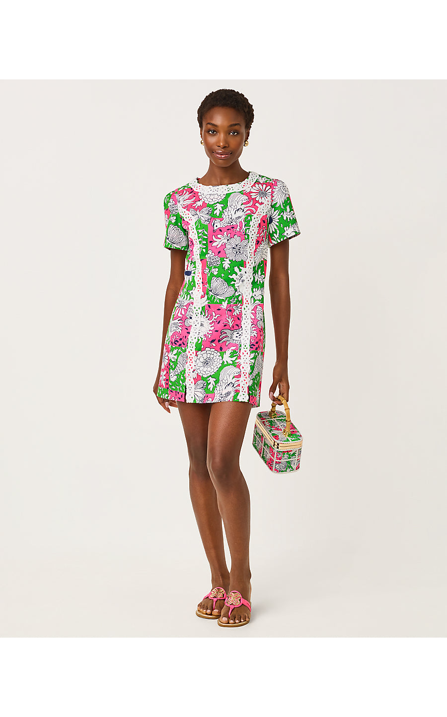 Salem Shift Romper - Cherry Blossom Pink Chicken Check – Ocean