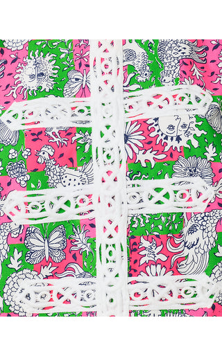 Annaleese Sleeveless Crop Top - Cherry Blossom Pink Lil Chicken Check