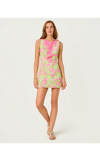 Elanie Skirted Romper - Pistachio Macaron Alina