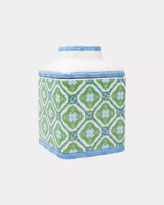 Tissue Holder - Bamboo Logo Trellis