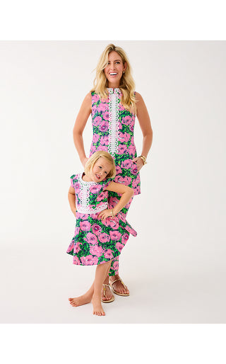 Cleodora Stretch Shift Dress - Low Tide Navy Florrie