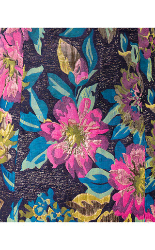 Booker Skirted Romper - Multi Canopy Blooms Floral Jacquard