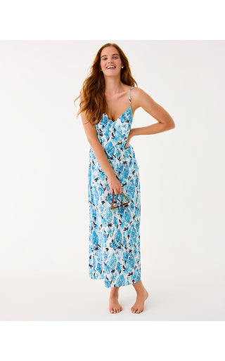 Ramsey Maxi Dress - Resort White Seashell Splendor