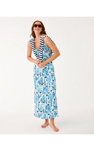 Ramsey Maxi Dress - Resort White Seashell Splendor