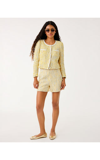 Briar Jacket - Limoncello Spacedye Stripe Boucle
