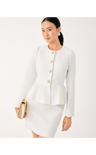 Araya Boucle Jacket - Coconut Chic Chick Boucle