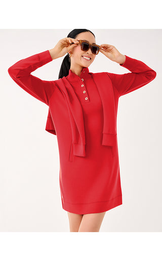 UPF 50+ Cowie Dress - Cranberry Red