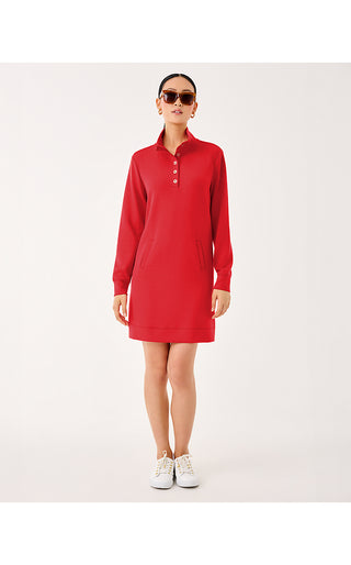 UPF 50+ Cowie Dress - Cranberry Red