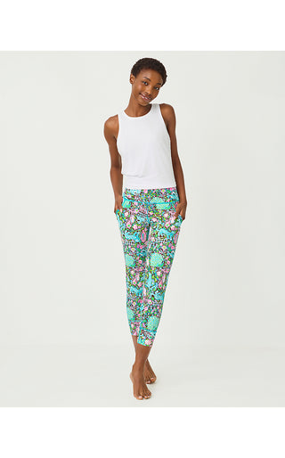 UPF 50+ Luxletic Weekender High Rise Midi Legging - Multi Crossgrain Royal Zoo