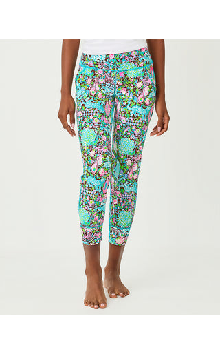 UPF 50+ Luxletic Weekender High Rise Midi Legging - Multi Crossgrain Royal Zoo