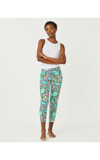 UPF 50+ Luxletic Weekender High Rise Midi Legging - Multi Crossgrain Royal Zoo