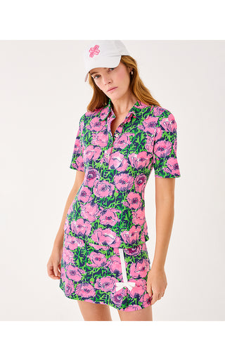 UPF 50+ Luxletic Maryana 15" Skort - Low Tide Navy Florrie