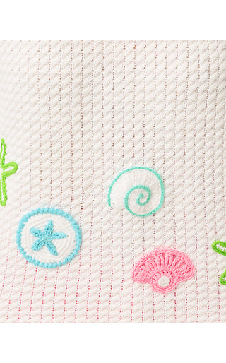 Roe Sweater Shell - Resort White Starfish Embroidery