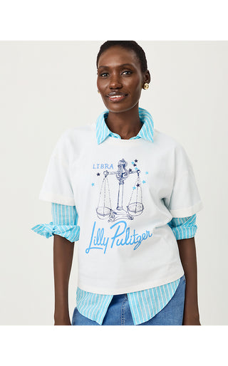 Stella Knit Top - Multi Libra Graphic