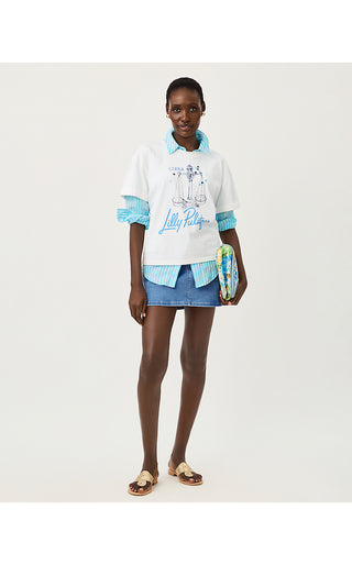 Stella Knit Top - Multi Libra Graphic