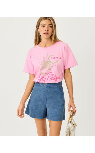Stella Knit Top - Multi Scorpio Graphic