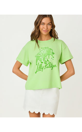 Stella Knit Top - Multi Taurus Graphic